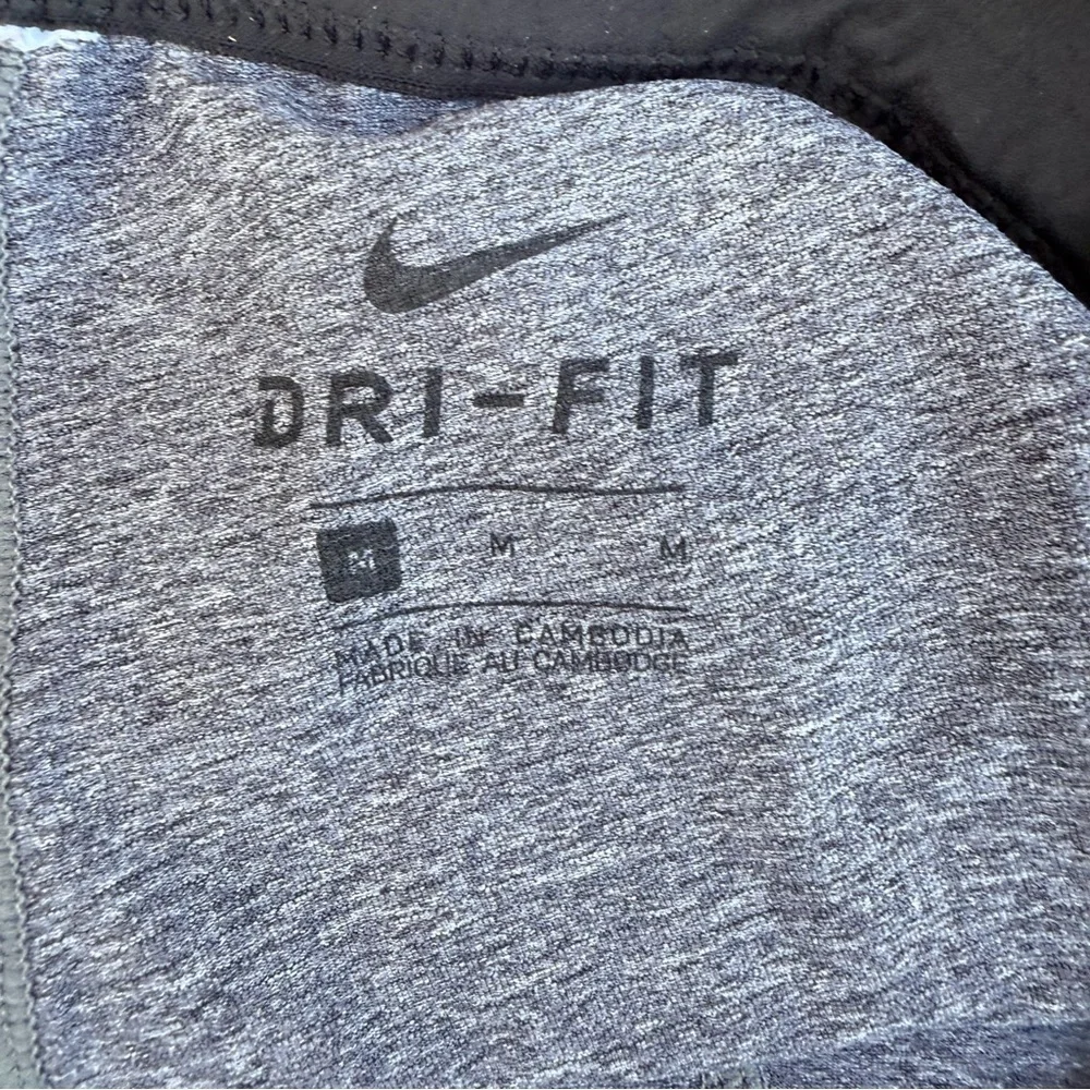Nike Women’s Black Gray Running Athletic Shorts Inner Liner Size Medium